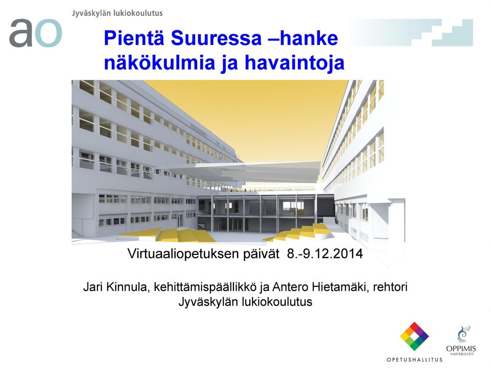 12.2014 Jari Kinnula, kehittämispäällikkö