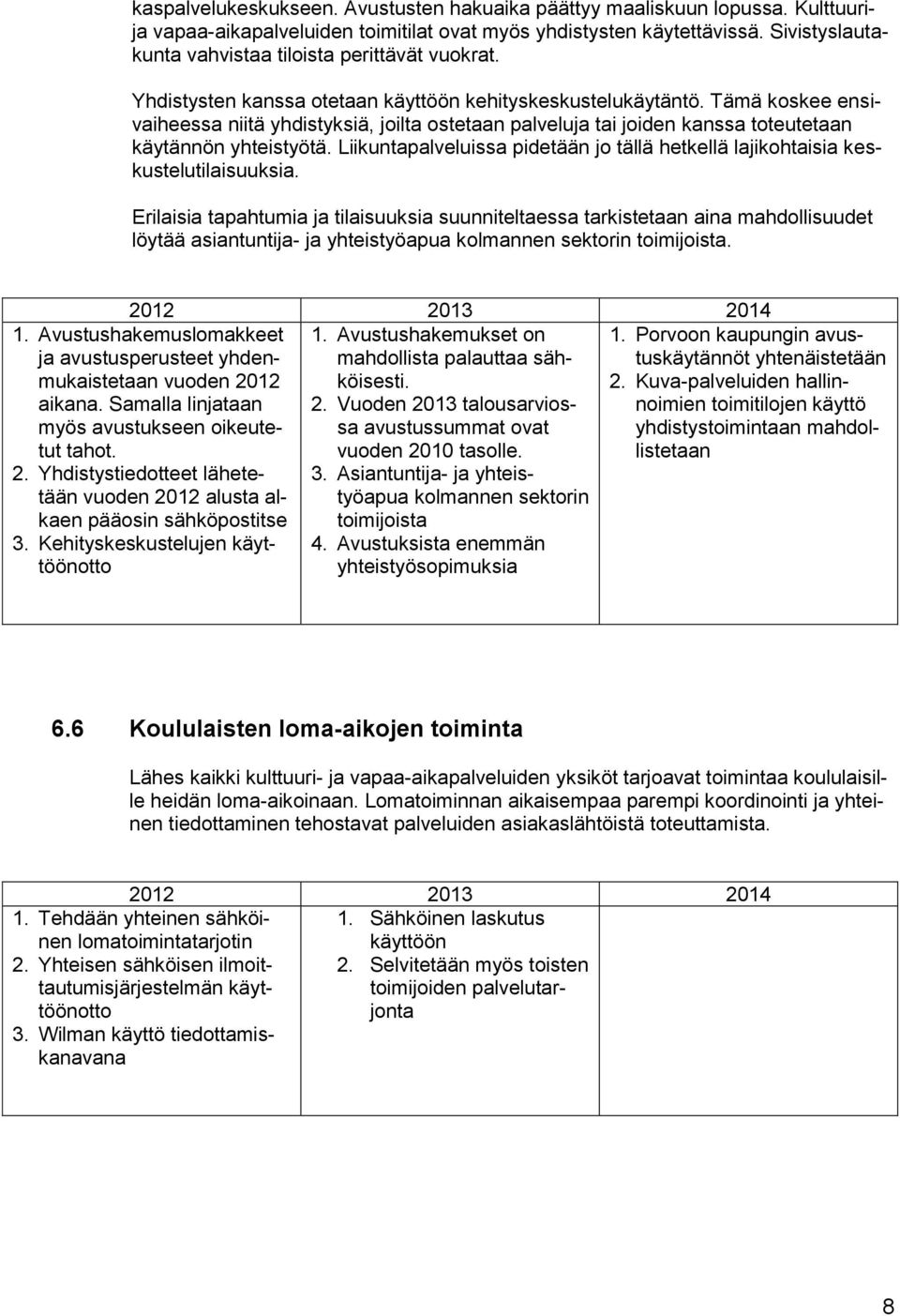 Tämä koskee ensivaiheessa niitä yhdistyksiä, joilta ostetaan palveluja tai joiden kanssa toteutetaan käytännön yhteistyötä.