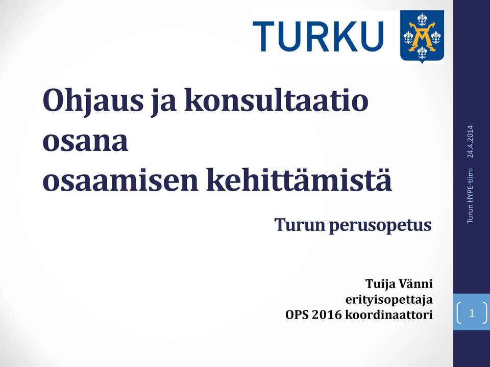 perusopetus Tuija Vänni