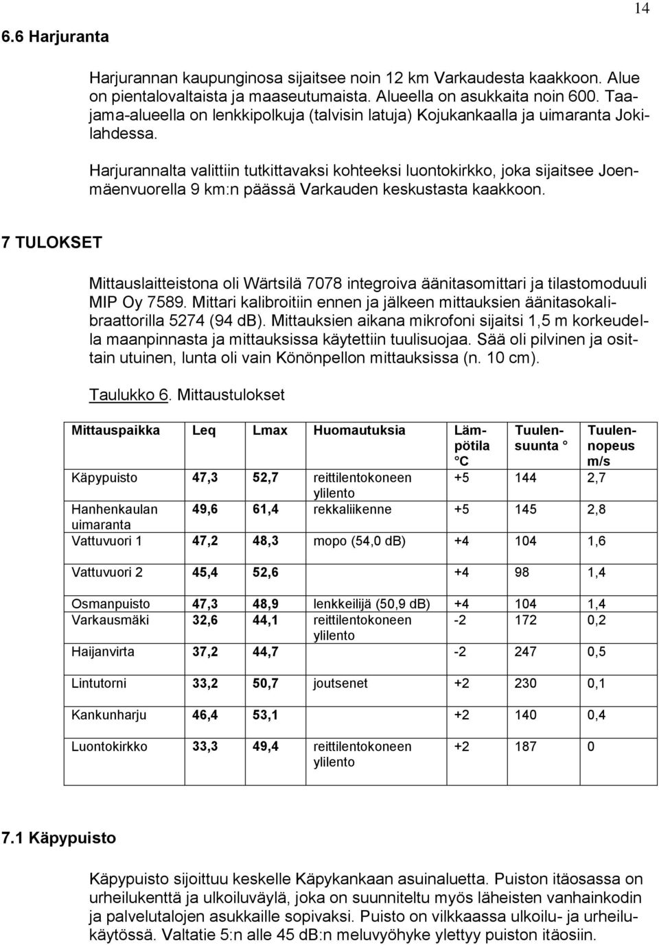 Harjurannalta valittiin tutkittavaksi kohteeksi luontokirkko, joka sijaitsee Joenmäenvuorella 9 km:n päässä Varkauden keskustasta kaakkoon.