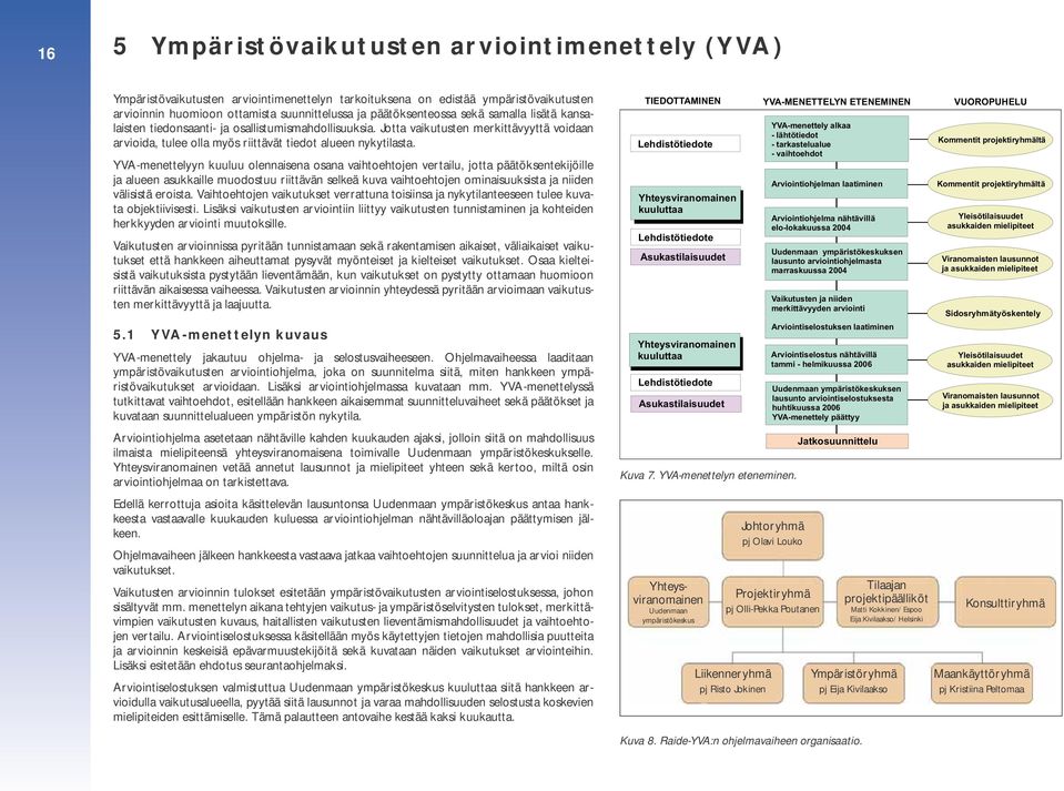 YVA-menettelyyn kuuluu olennaisena osana vaihtoehtojen vertailu, jotta päätöksentekijöille ja alueen asukkaille muodostuu riittävän selkeä kuva vaihtoehtojen ominaisuuksista ja niiden välisistä