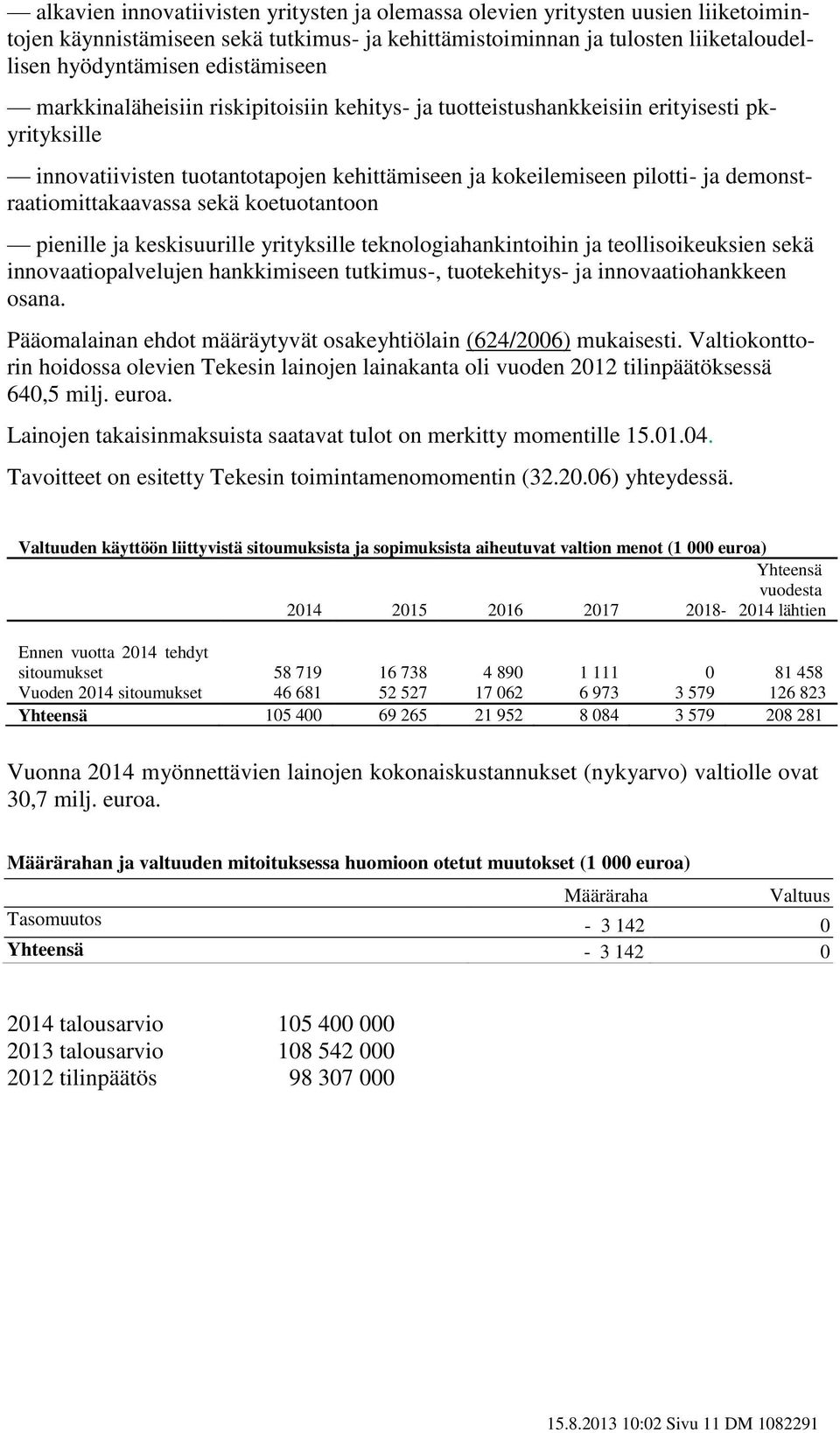 demonstraatiomittakaavassa sekä koetuotantoon pienille ja keskisuurille yrityksille teknologiahankintoihin ja teollisoikeuksien sekä innovaatiopalvelujen hankkimiseen tutkimus-, tuotekehitys- ja