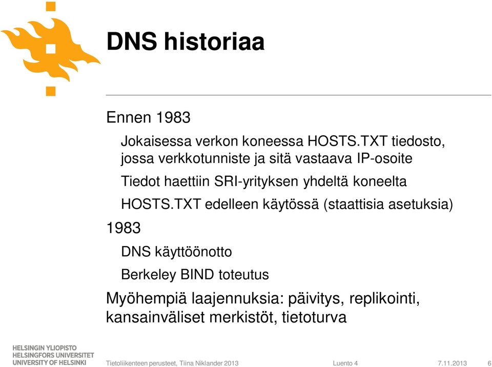 SRI-yrityksen yhdeltä koneelta HOSTS.