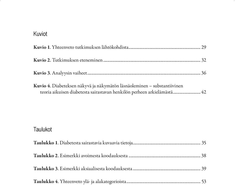 Diabeteksen näkyvä ja näkymätön läsnäoleminen substantiivinen teoria aikuisen diabetesta sairastavan henkilön perheen