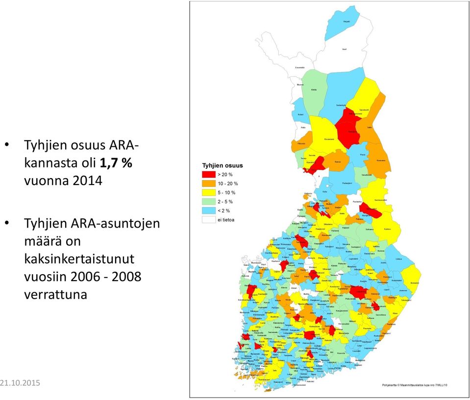 ARA-asuntojen määrä on