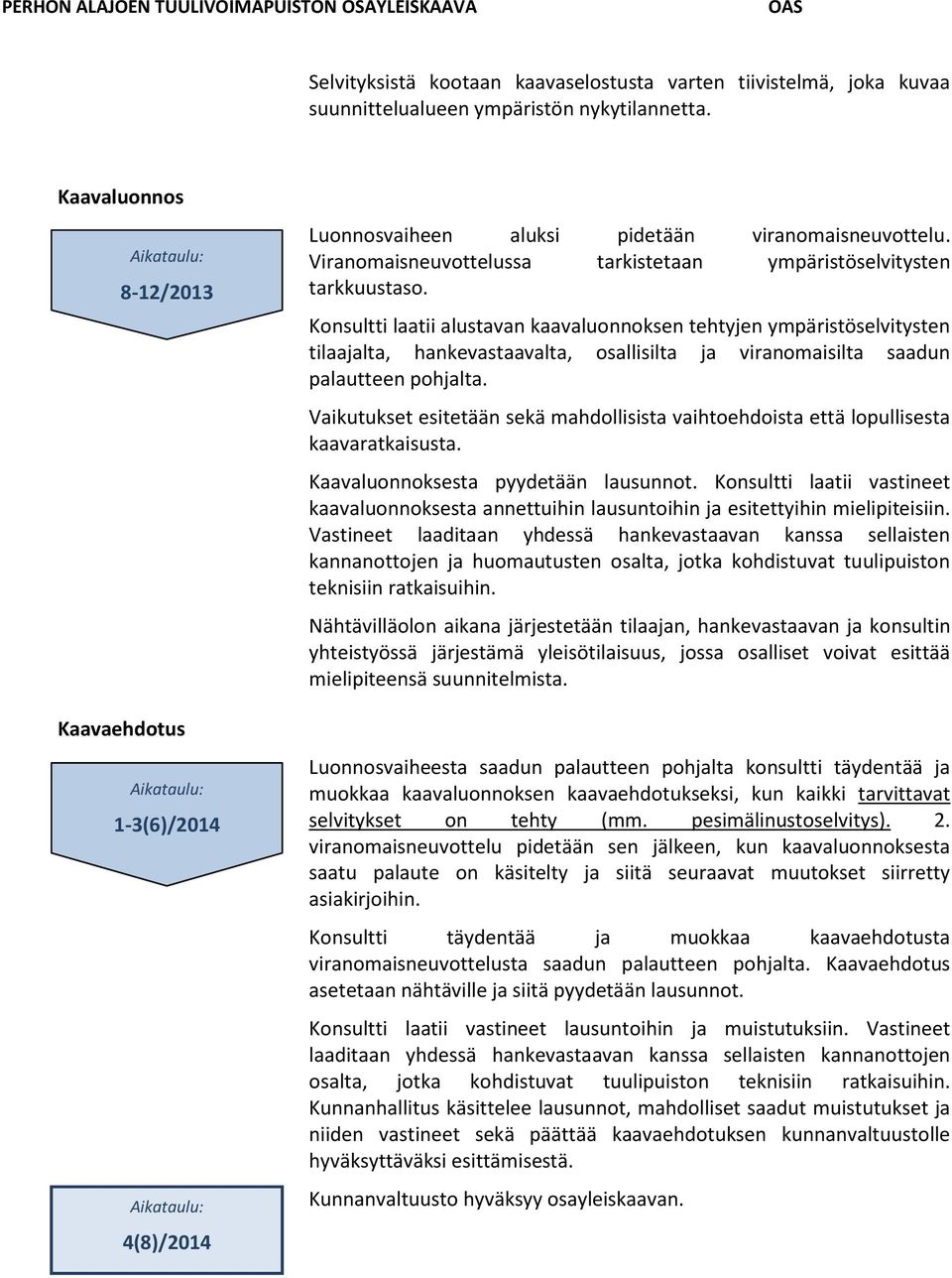 Viranomaisneuvottelussa tarkistetaan ympäristöselvitysten tarkkuustaso.