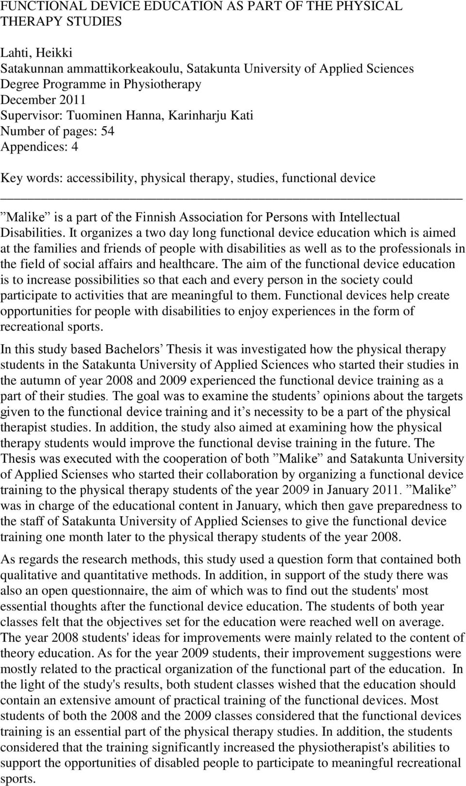 for Persons with Intellectual Disabilities.