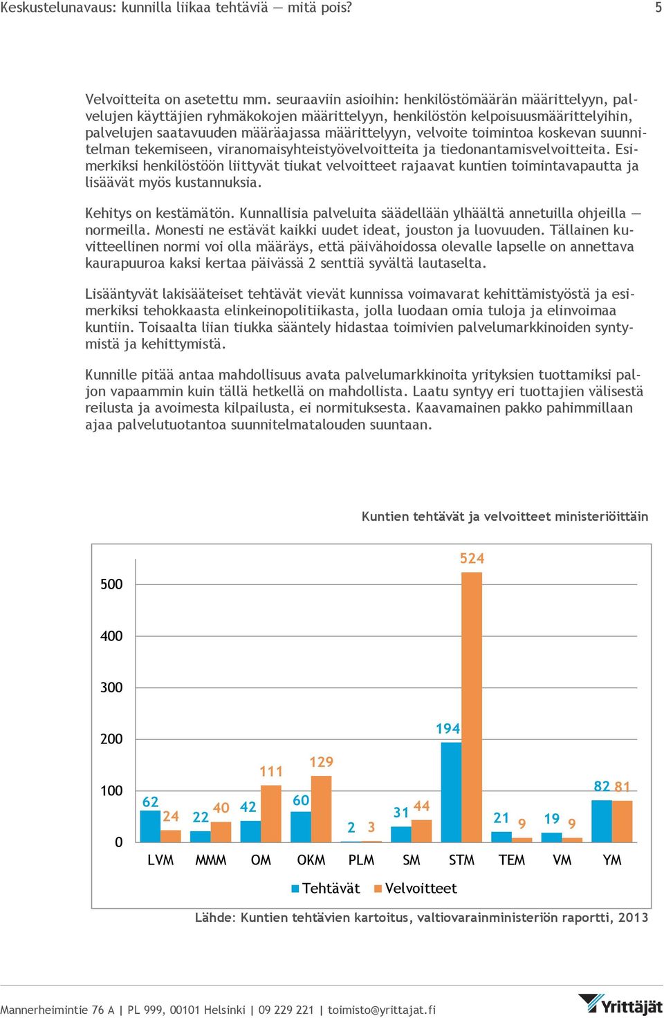 toimintoa koskevan suunnitelman tekemiseen, viranomaisyhteistyövelvoitteita ja tiedonantamisvelvoitteita.