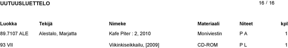 Marjatta Kafe Piter :, 00