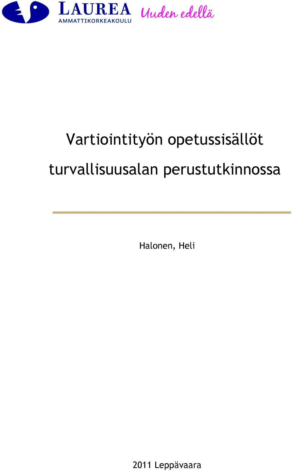 turvallisuusalan