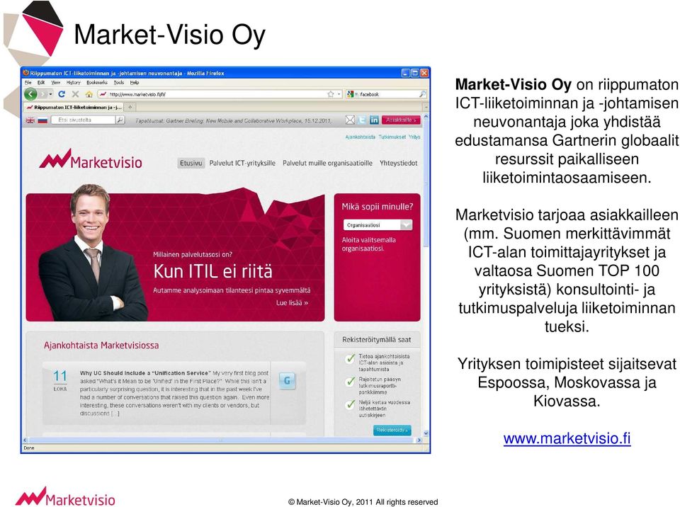 Marketvisio tarjoaa asiakkailleen (mm.