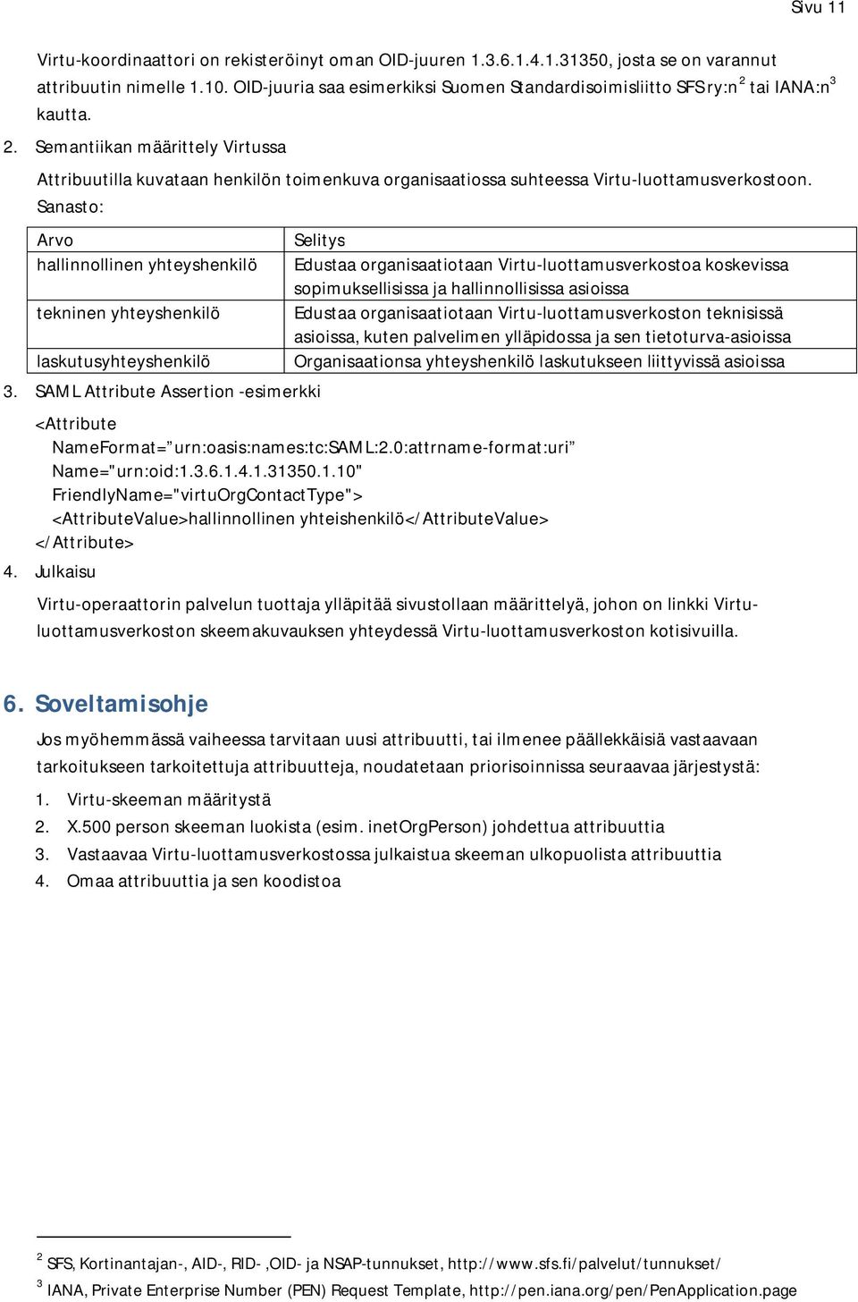 Sanasto: Arvo hallinnollinen yhteyshenkilö tekninen yhteyshenkilö laskutusyhteyshenkilö 3.