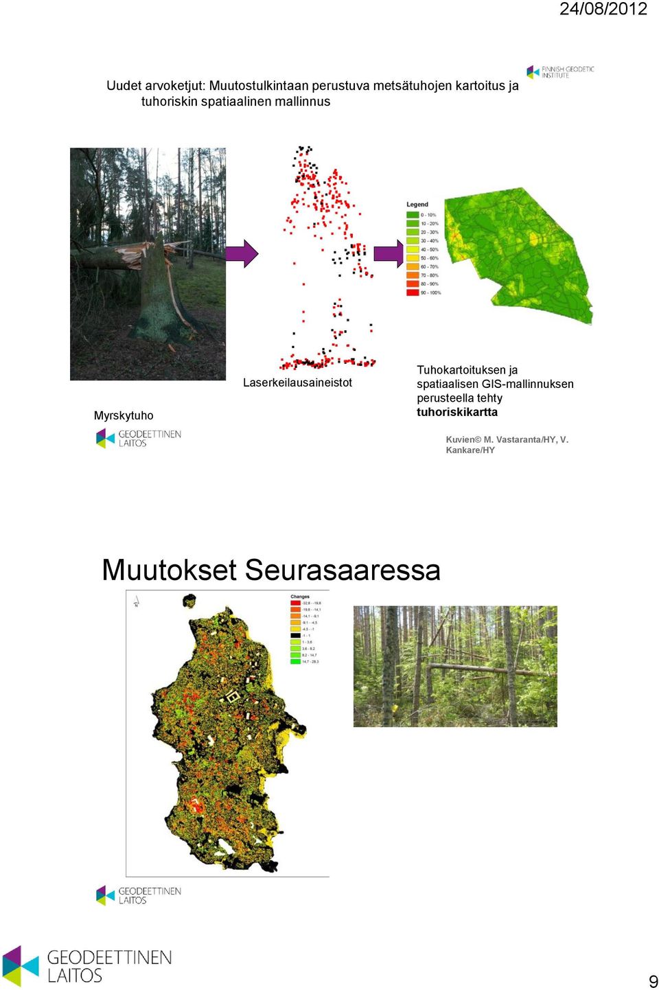 Tuhokartoituksen ja spatiaalisen GIS-mallinnuksen perusteella tehty