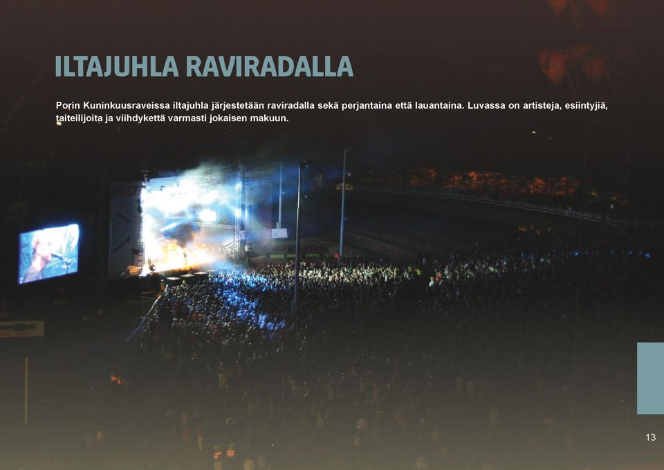 että lauantaina.