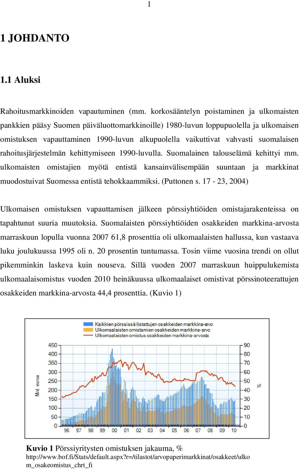 suomalaisen rahoitusjärjestelmän kehittymiseen 1990-luvulla. Suomalainen talouselämä kehittyi mm.