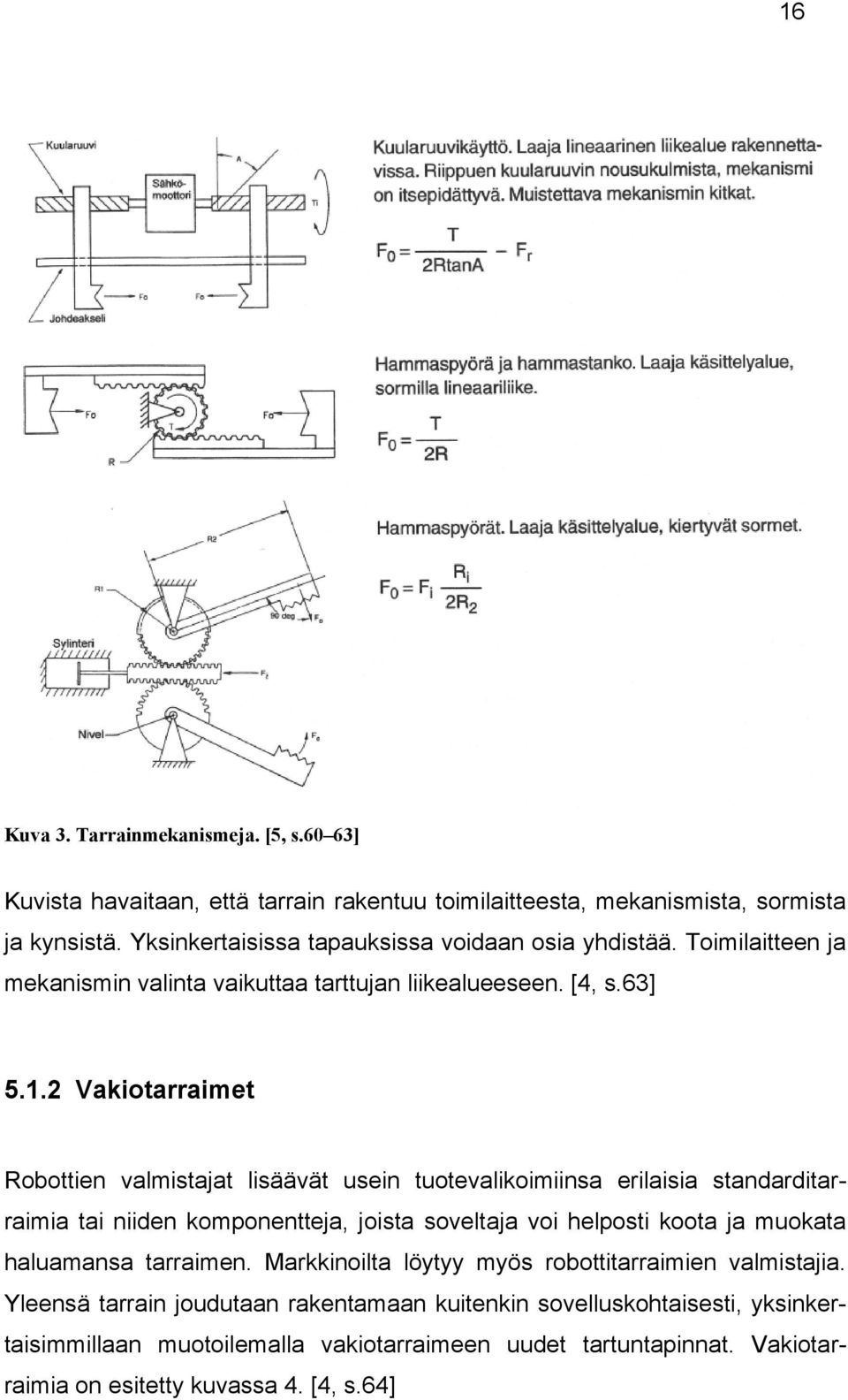 2 Vakiotarraimet Robottien valmistajat lisäävät usein tuotevalikoimiinsa erilaisia standarditarraimia tai niiden komponentteja, joista soveltaja voi helposti koota ja muokata