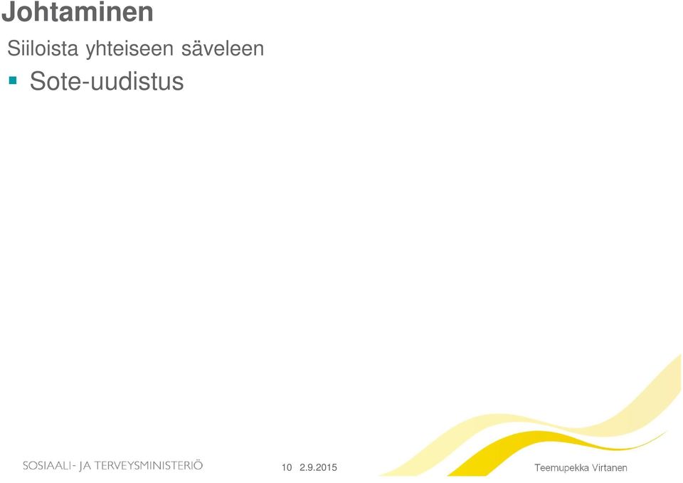 Sote-uudistus 10 2.9.