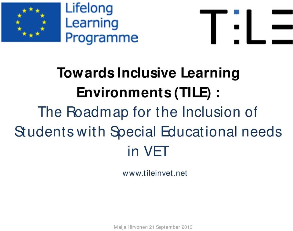 Students with Special Educational needs in