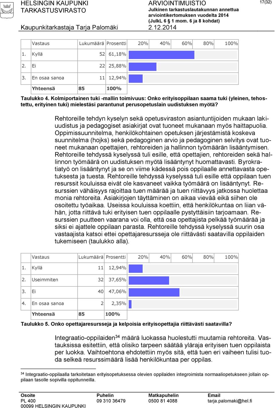 Rehtoreille tehdyn kyselyn sekä opetusviraston asiantuntijoiden mukaan lakiuudistus ja pedagogiset asiakirjat ovat tuoneet mukanaan myös haittapuolia.