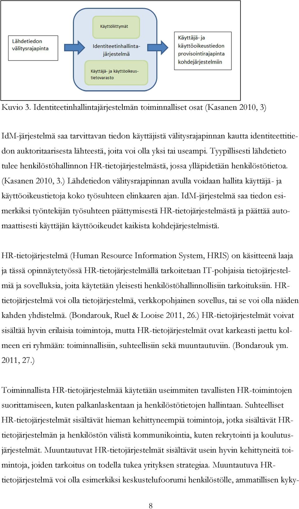 joita voi olla yksi tai useampi. Tyypillisesti lähdetieto tulee henkilöstöhallinnon HR-tietojärjestelmästä, jossa ylläpidetään henkilöstötietoa. (Kasanen 2010, 3.