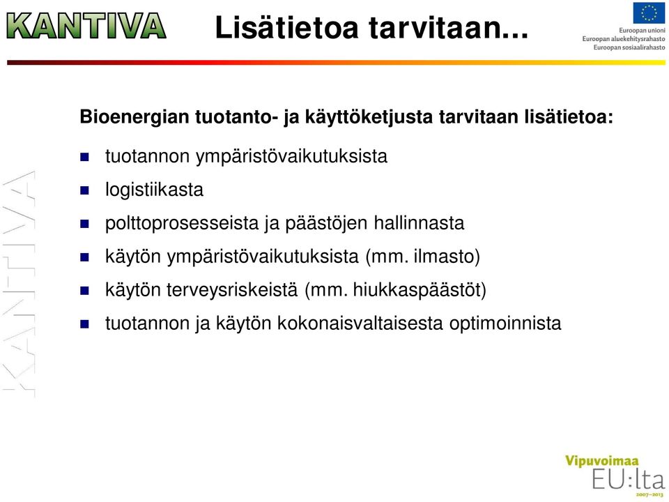 ympäristövaikutuksista logistiikasta polttoprosesseista ja päästöjen