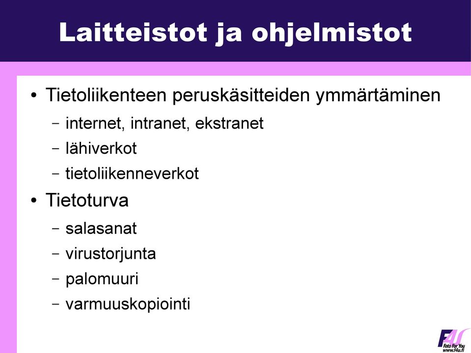 intranet, ekstranet lähiverkot