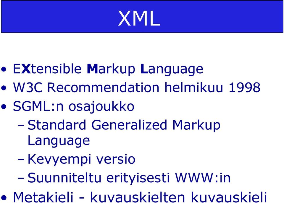 Generalized Markup Language Kevyempi versio