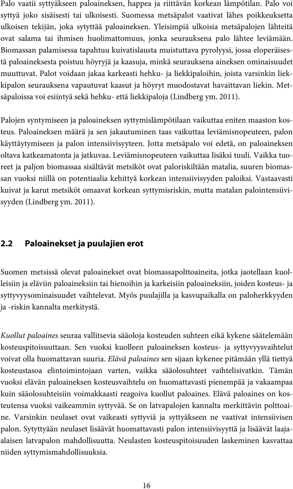 Yleisimpiä ulkoisia metsäpalojen lähteitä ovat salama tai ihmisen huolimattomuus, jonka seurauksena palo lähtee leviämään.