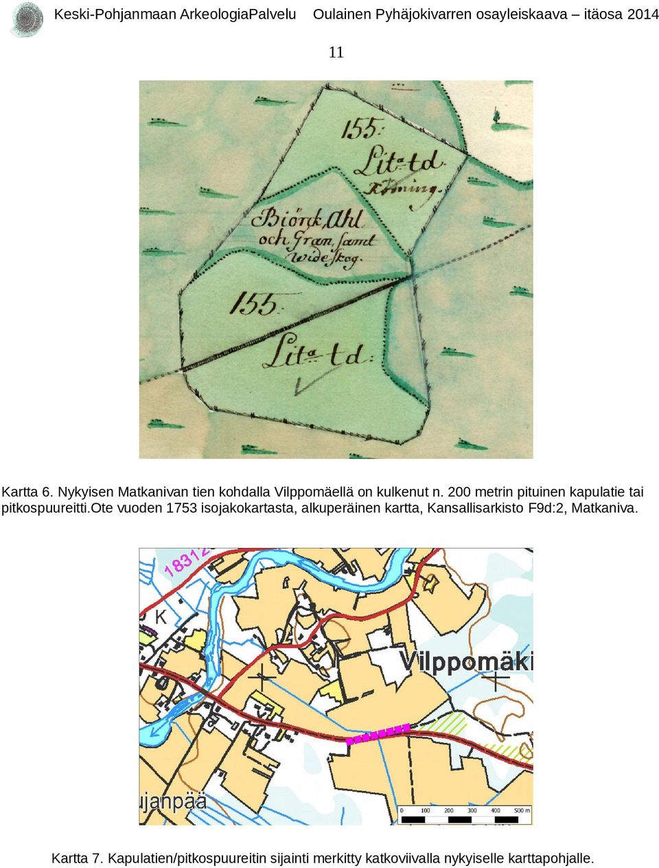 ote vuoden 75 isojakokartasta, alkuperäinen kartta, Kansallisarkisto F9d:2,