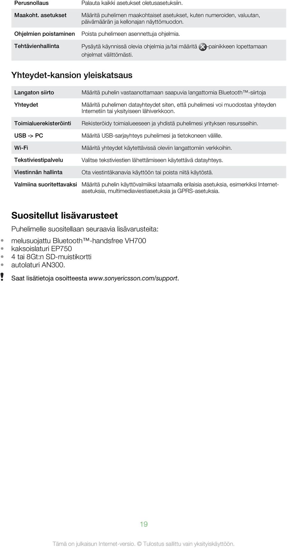 Tehtävienhallinta Pysäytä käynnissä olevia ohjelmia ja/tai määritä painikkeen lopettamaan ohjelmat välittömästi.