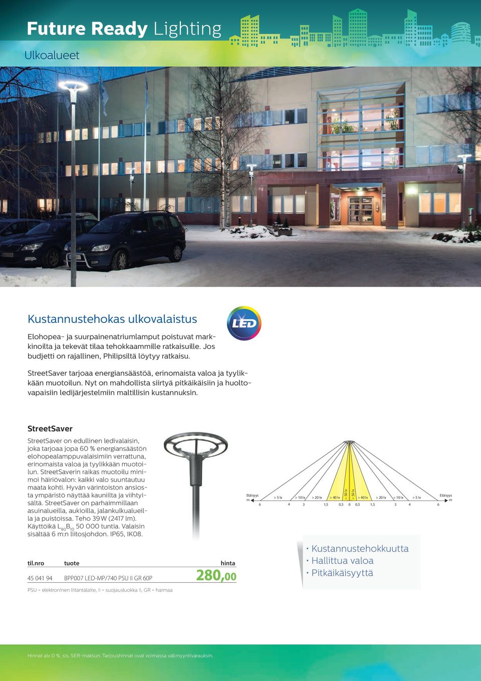 Nyt on mahdollista siirtyä pitkäikäisiin ja huoltovapaisiin ledi järjestelmiin maltillisin kustannuksin.