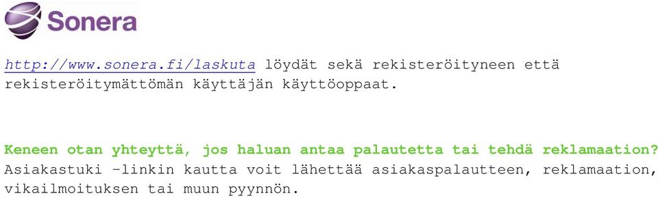 käyttäjän käyttöoppaat.