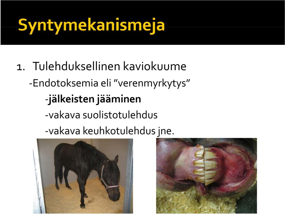 verenmyrkytys jälkeisten jääminen