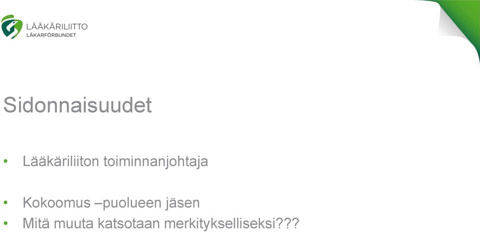 toiminnanjohtaja Kokoomus