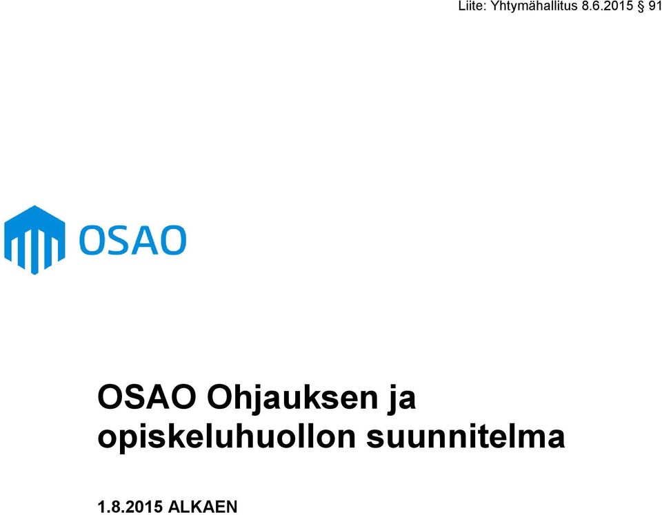 Ohjauksen ja