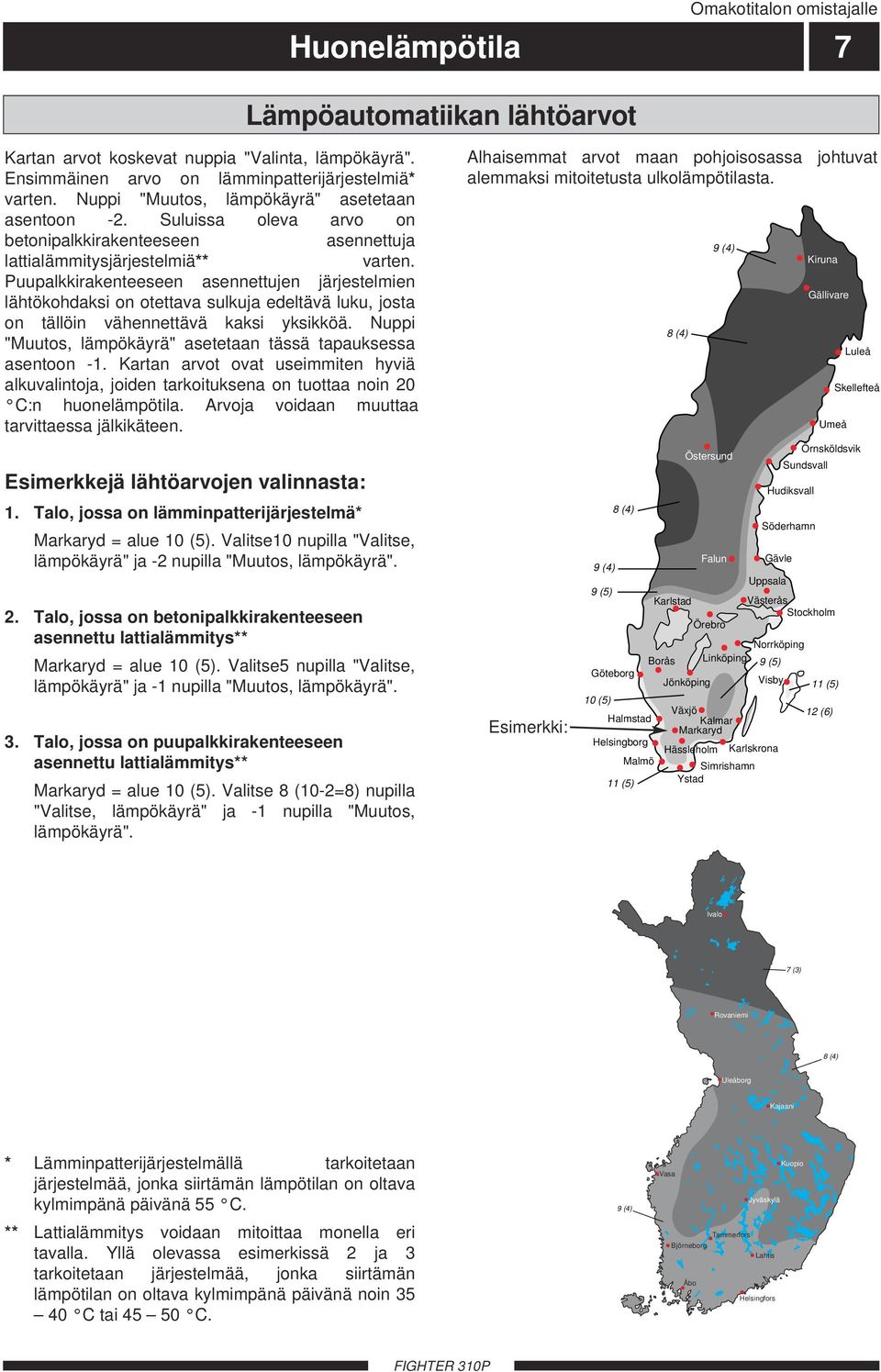 Puupalkkirakenteeseen asennettujen järjestelmien lähtökohdaksi on otettava sulkuja edeltävä luku, josta on tällöin vähennettävä kaksi yksikköä.