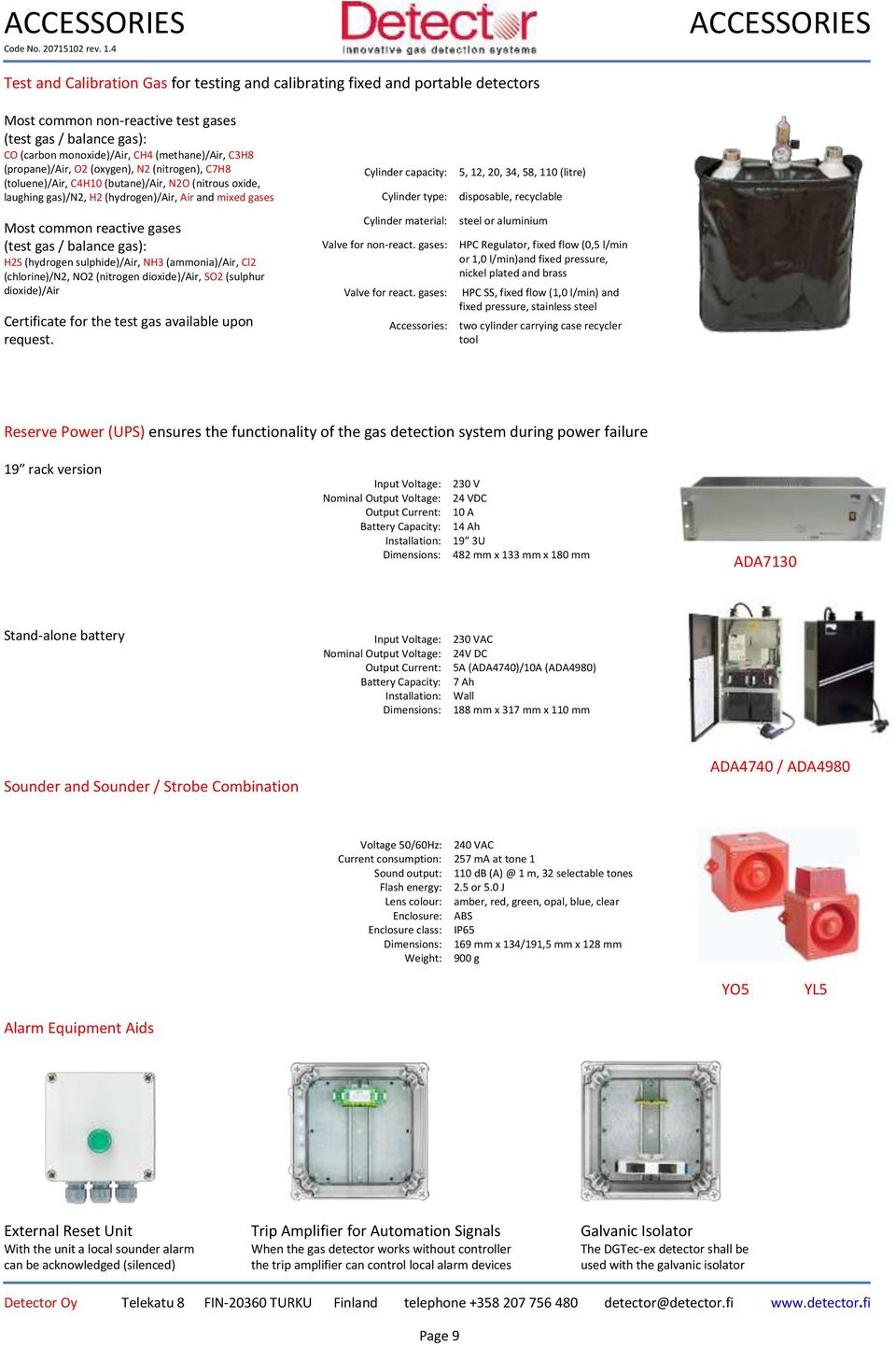 reactive gases (test gas / balance gas): H2S (hydrogen sulphide)/air, NH3 (ammonia)/air, Cl2 (chlorine)/n2, NO2 (nitrogen dioxide)/air, SO2 (sulphur dioxide)/air Certificate for the test gas