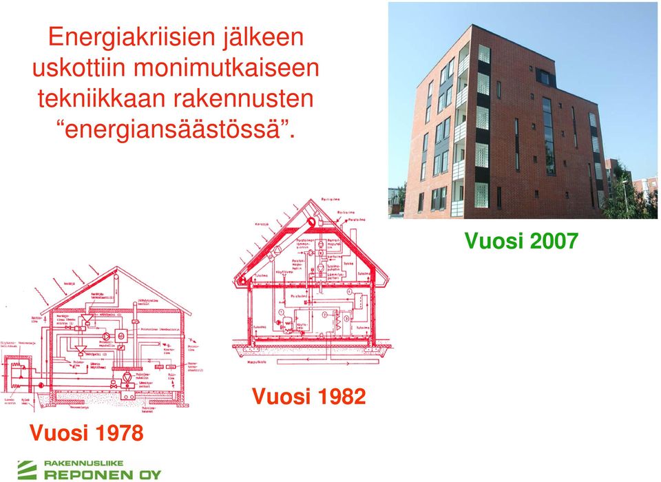 tekniikkaan rakennusten