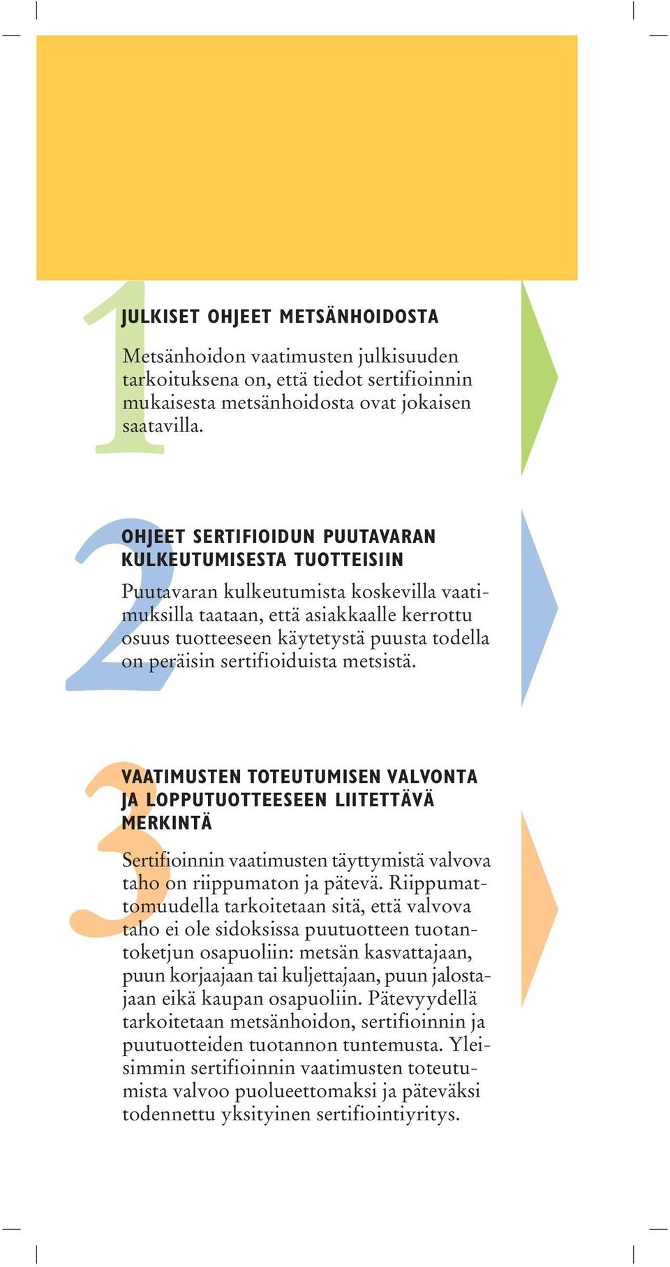 käytetystä puusta todella on peräisin sertifioiduista metsistä.