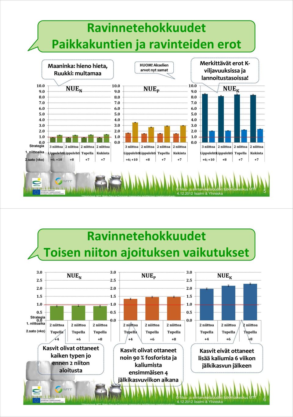 0 9.0 8.0 7.0 6.0 5.0 4.0 3.0 2.0 1.0 0.0 NUE K 3 niittoa 2 niittoa 2 niittoa 2 niittoa LippulehtiLippulehti Tupella Kukinta 2.