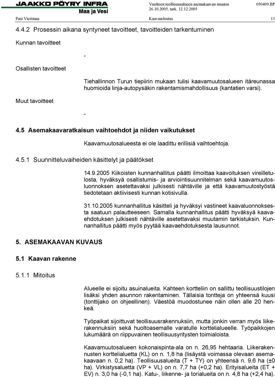 itäreunassa huomioida linja-autopysäkin rakentamismahdollisuus (kantatien varsi). - 4.