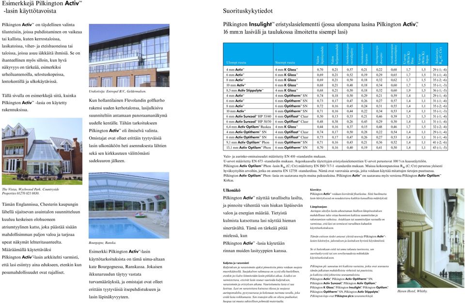 Tällä sivulla on esimerkkejä siitä, kuinka -lasia on käytetty rakennuksissa. Urakoitsija: Entropal B.V., Geldermalsen.