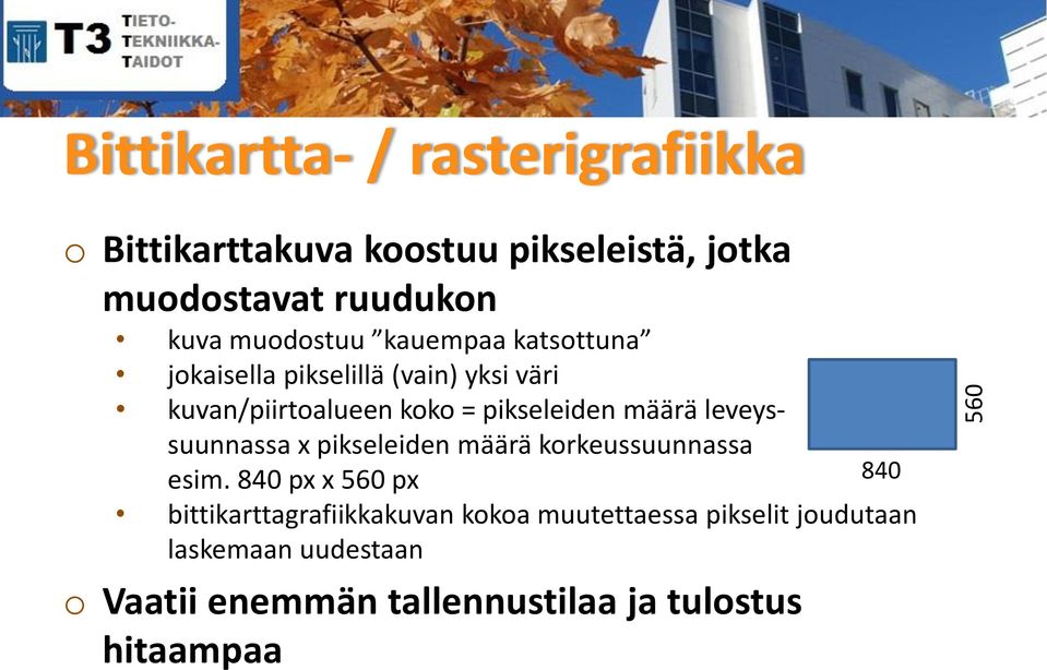 määrä leveyssuunnassa x pikseleiden määrä krkeussuunnassa esim.