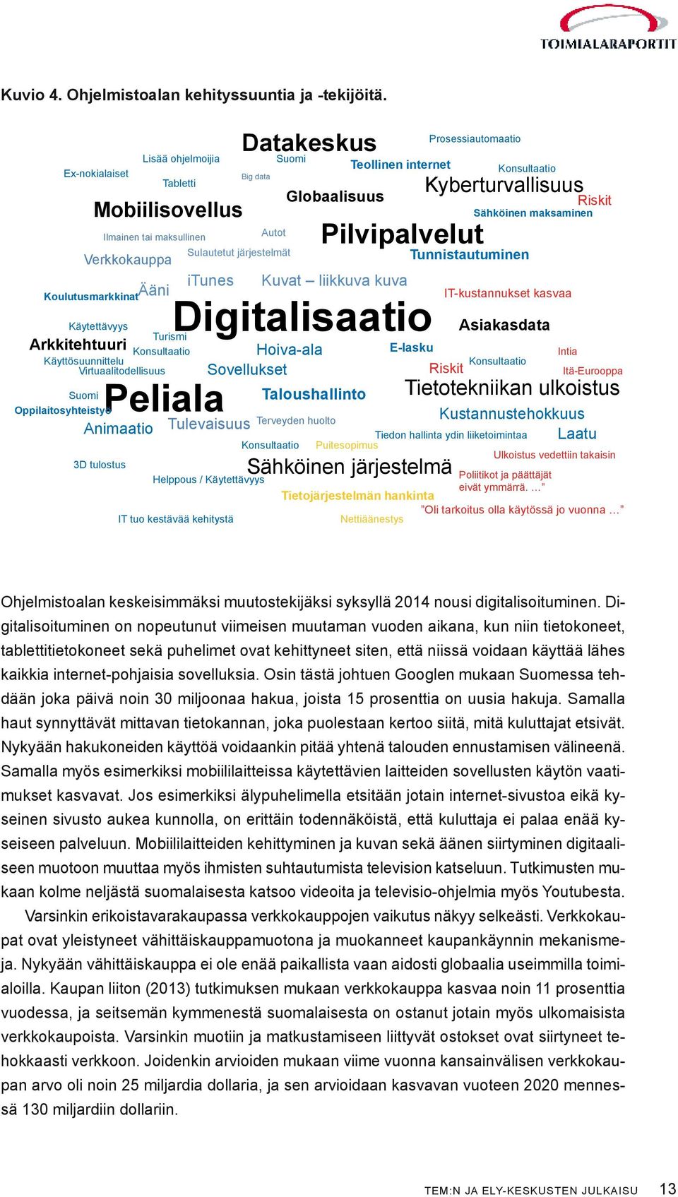 Prosessiautomaatio Pilvipalvelut Kuvat liikkuva kuva Konsultaatio Kyberturvallisuus Tunnistautuminen Sähköinen maksaminen Riskit Koulutusmarkkinat IT-kustannukset kasvaa Käytettävyys Digitalisaatio