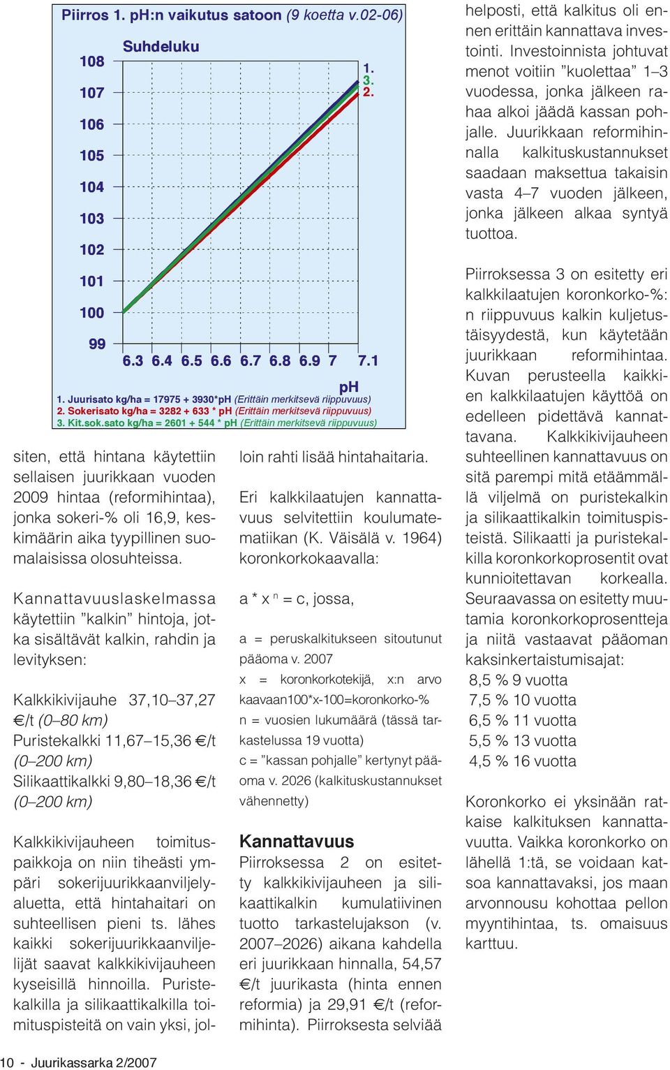 suomalaisissa olosuhteissa.