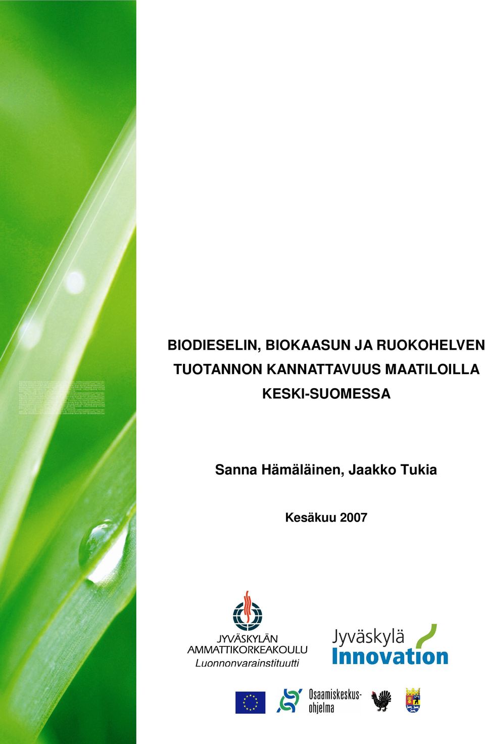 KESKI-SUOMESSA Sanna Hämäläinen,