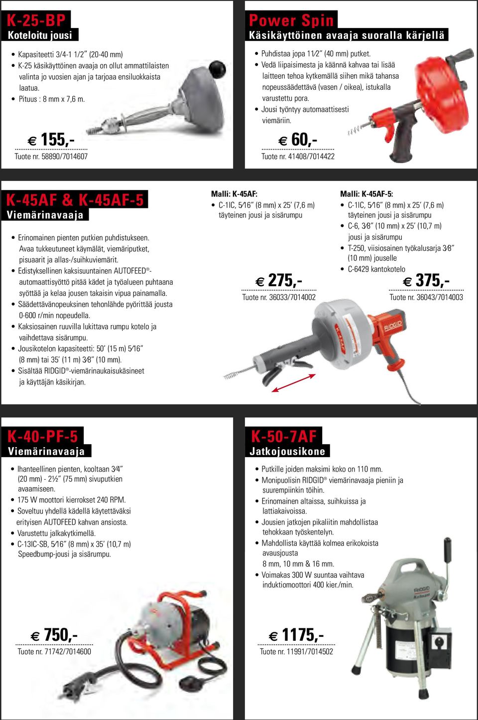 Vedä liipaisimesta ja käännä kahvaa tai lisää laitteen tehoa kytkemällä siihen mikä tahansa nopeussäädettävä (vasen / oikea), istukalla varustettu pora. Jousi työntyy automaattisesti viemäriin.