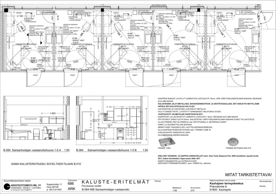 Isku Matria T L 06 Säätöalue 640-90mm Maksimikuorma kg poljinkärry Kannellinen putkiteline 0.085 SIR.H.