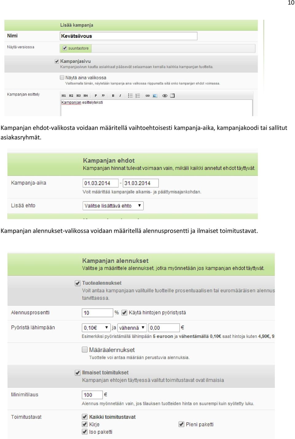 sallitut asiakasryhmät.