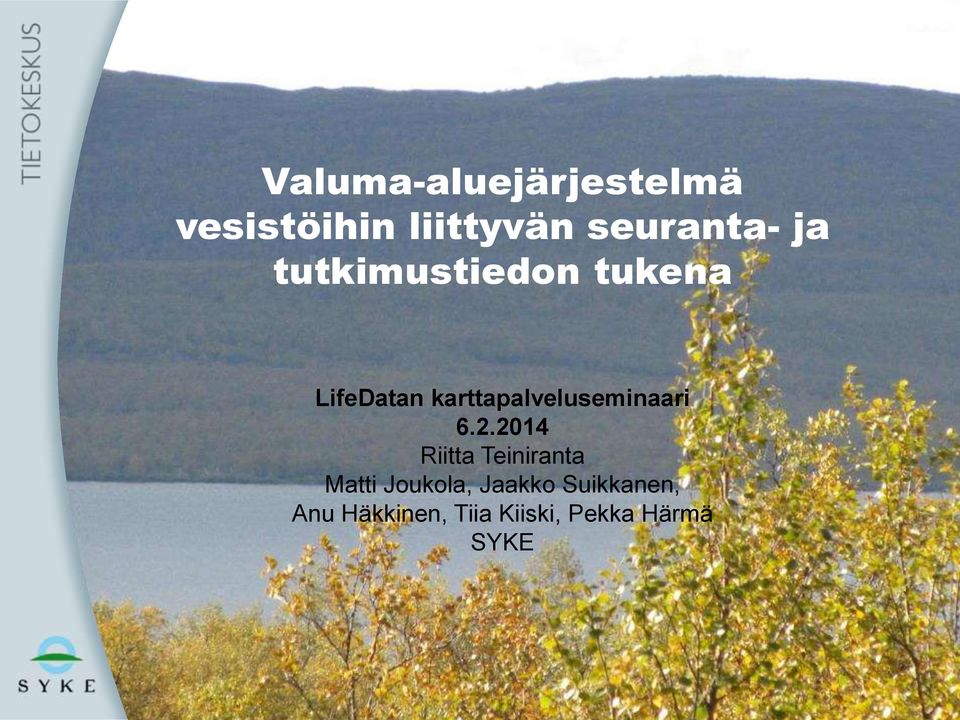 karttapalveluseminaari 6.2.